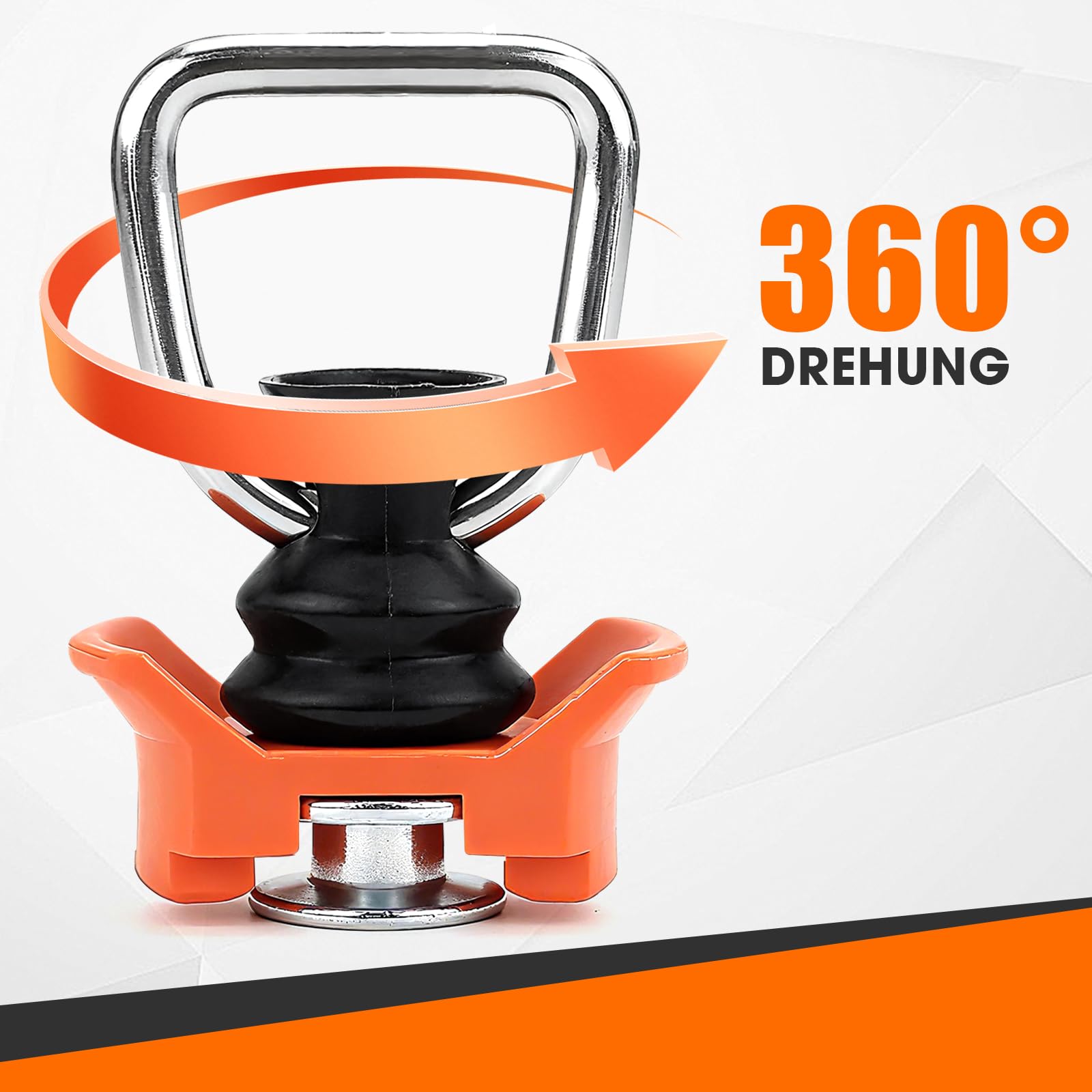 ELNLE Airlineschiene Fitting Ring 6 Stück Airline Schienen Endbeschlag Fittinge für Airlineschiene mit 50 daN/kg, Einfachendbeschlag für Zurrschienen für Sicheres Verzurren Transportieren