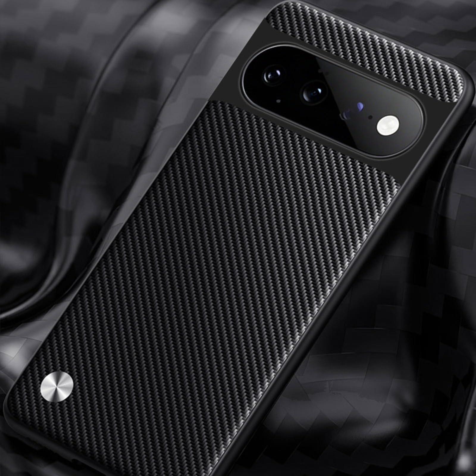 Etui do Google Pixel 11 Pro/ 11, ultra cienkie włókno węglowe wzór skóra