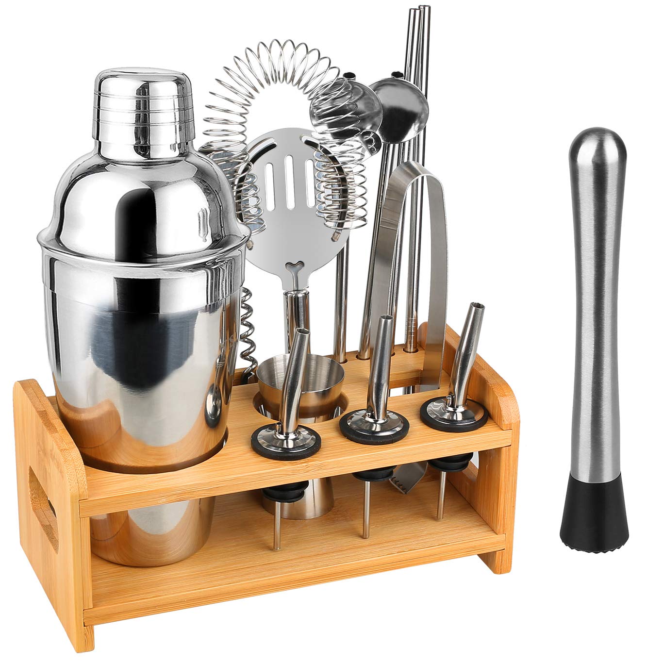 Buy Bar Accessories Cocktail Shaker Bar Tools Bartender Kit with