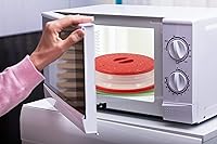 Vista 5 de LAMINET Cubierta extensible para tazón y plato para microondas (rojo)