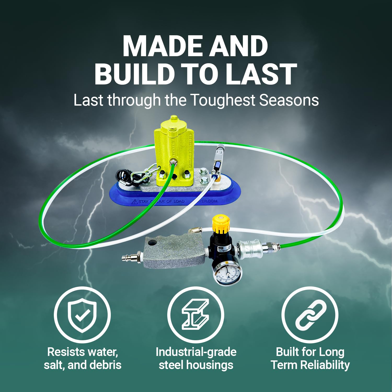 1200 VMSAC Vacuum Mount Air Piston Vibrator Portable Vibrating Motor with Handheld Controls - Lightweight Vibration Motor Concrete — view 5