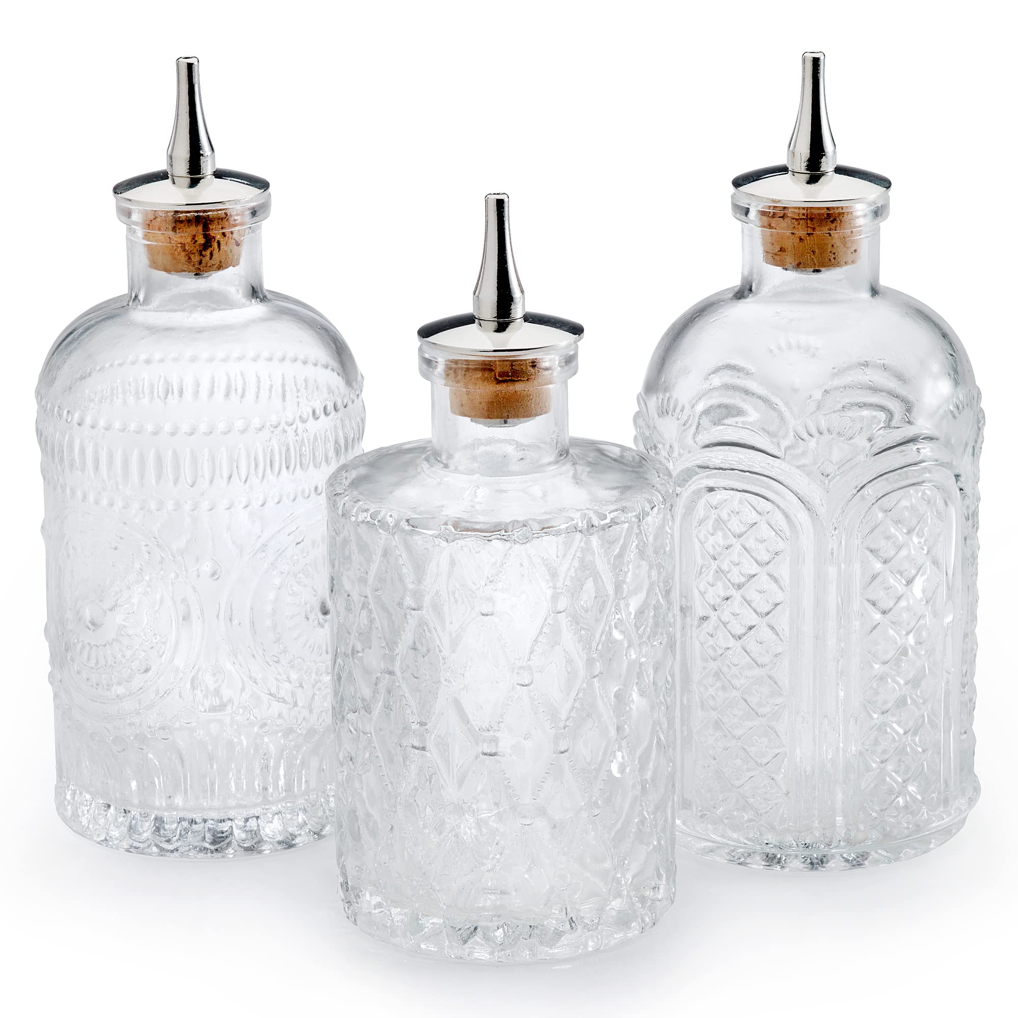 Barfly Bitters Bottle 3er-Set - M37186/M37187/M37188, Glas, 200 ml, 3 Stück