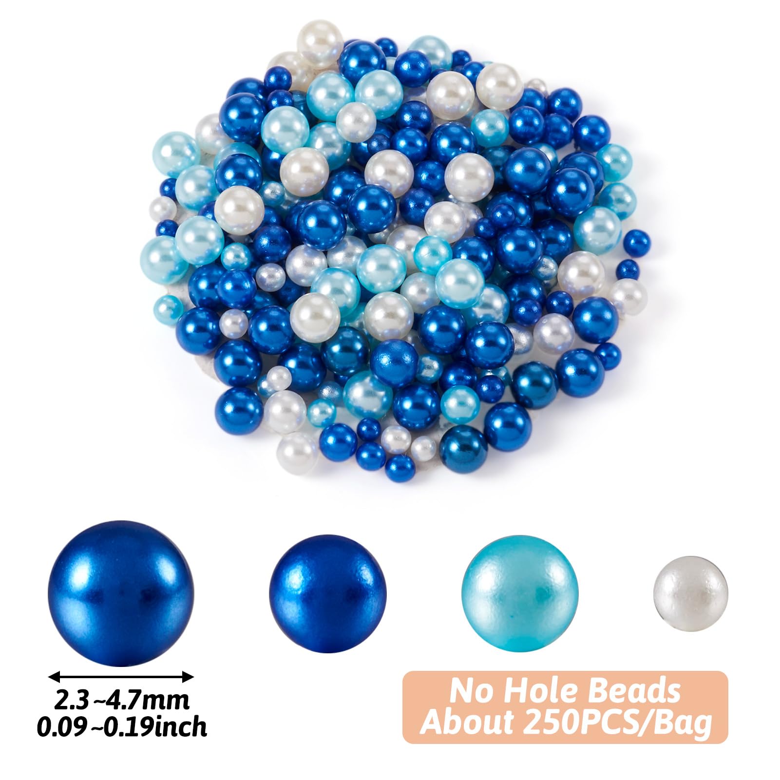 Perline Niziky Senza Foro - 900 Pezzi 3-8 Mm Per Decorazioni | Resina