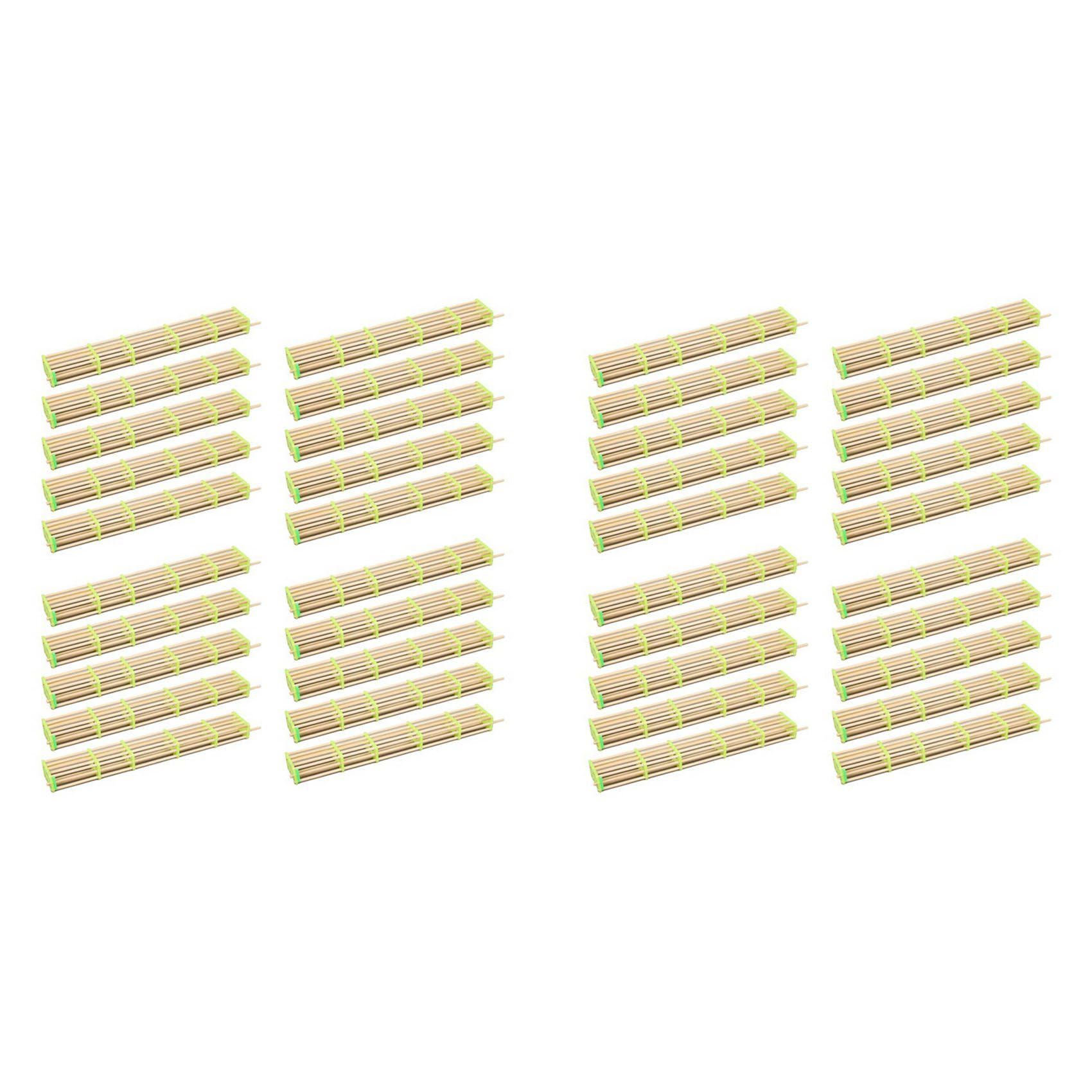 Jnchdghwa 40 Packs of Extended Queen Bee Cage Queen Bee Isolation Transport Cage Beekeeping Tools Bamboo Tools