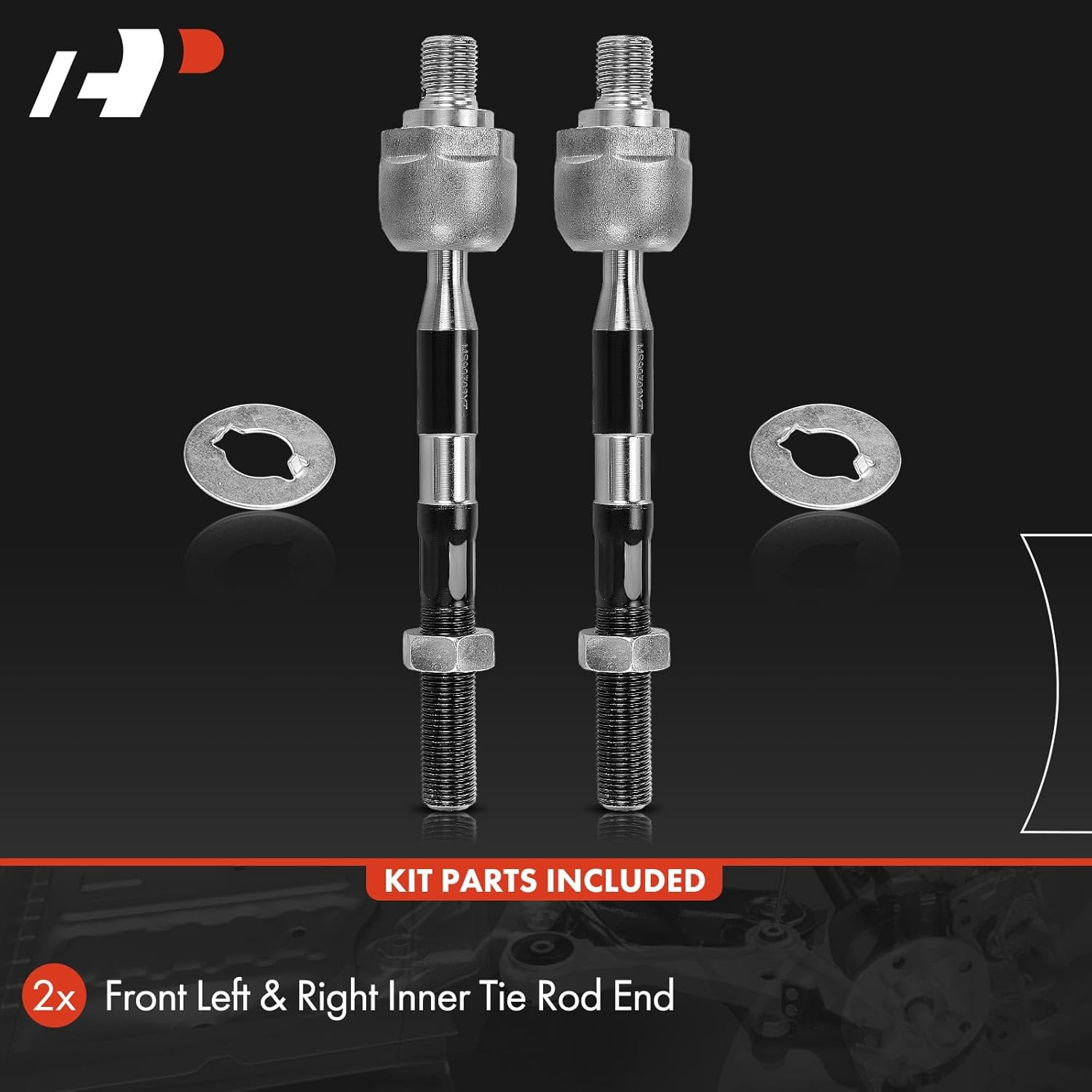 A-Premium 2 x Front Inner Tie Rod Ends, Compatible with Kia Sorento 2011-2013 & Hyundai Santa Fe 2007-2012