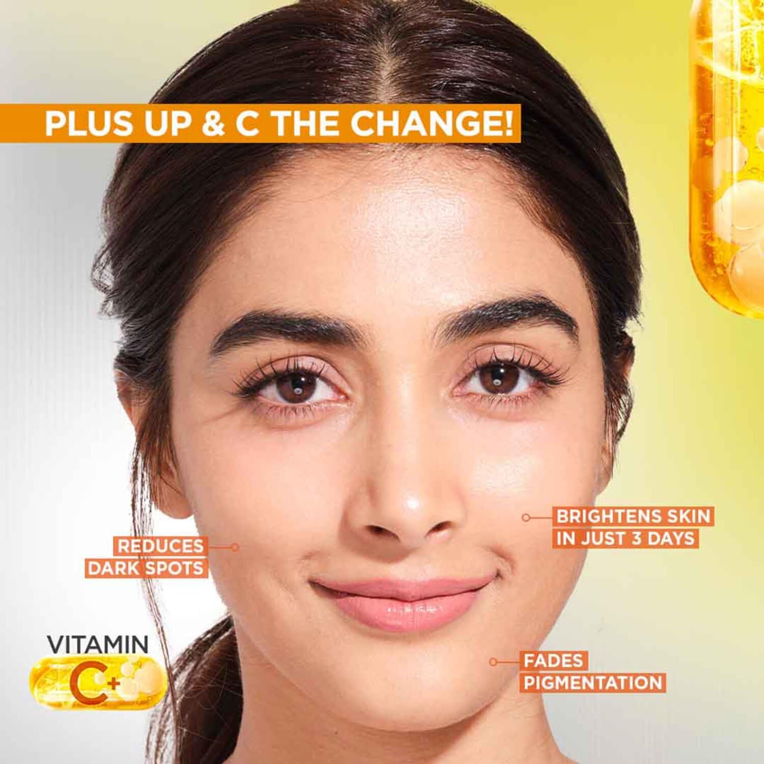 Garnier Vitamin C + Face Serum for Skin Brightening & Anti-Dark Spots, 50ml 4