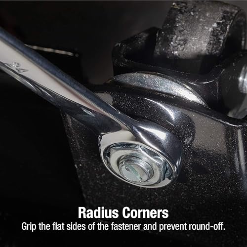 Miniatura 4 de Sunex Tools 9918MA - Juego de llaves combinadas métricas con ranura en V, 0.787 in - 0.945 in, totalmente pulidas, 5 piezas (incluye caja de rollo)