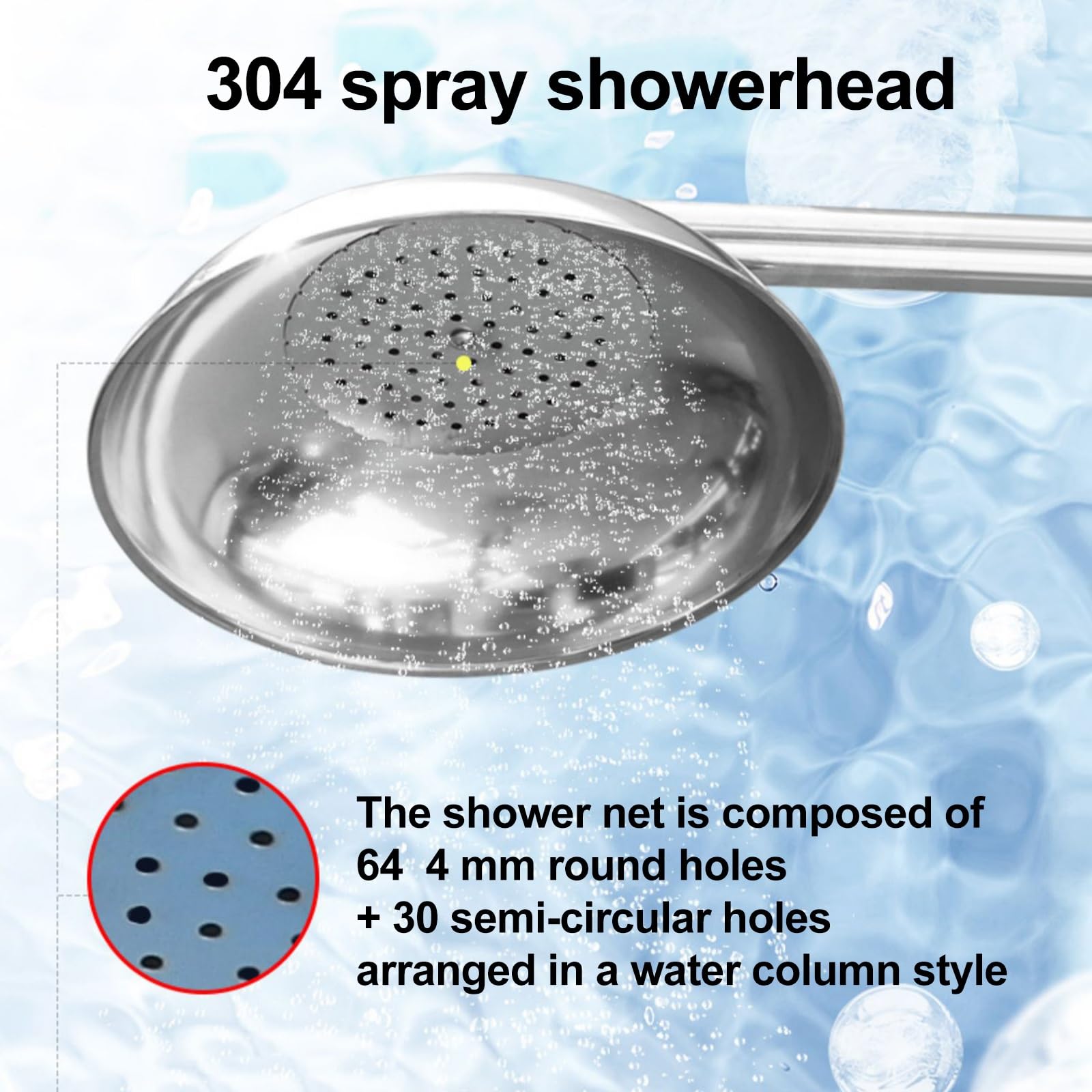 Ensemble combiné de Douche et de Lave-Yeux d'urgence, en Acier Inoxydable 304, pour Laboratoire/Usine en extérieur (argenté)
