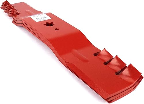 Miniatura 2 de MowerPartsGroup (3) Cuchillas de segador de mantillo compatibles con Cub Cadet de 54 pulgadas RZT 742-0677, 942-0677