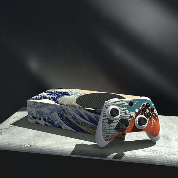 PlayVital Adesivo Skin per Xbox Series S Console&Controller Sticker Decal Cover Vinile per Xbox Series S-Grande Onda - 4