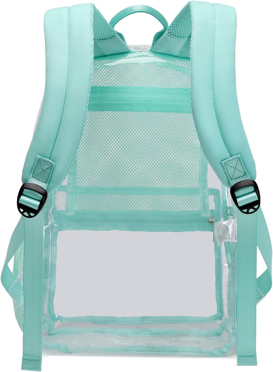 abshoo Heavy Duty Clear Backpack School Approved Transparent Clear Bookbag for School (Teal)