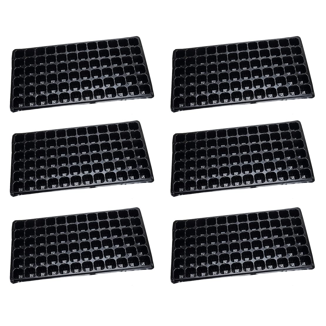 6 pièces 72 cellules Plaque de démarrage pour semis Germination Pépinière Pot de Culture pour Plantes de Jardin Fleurs