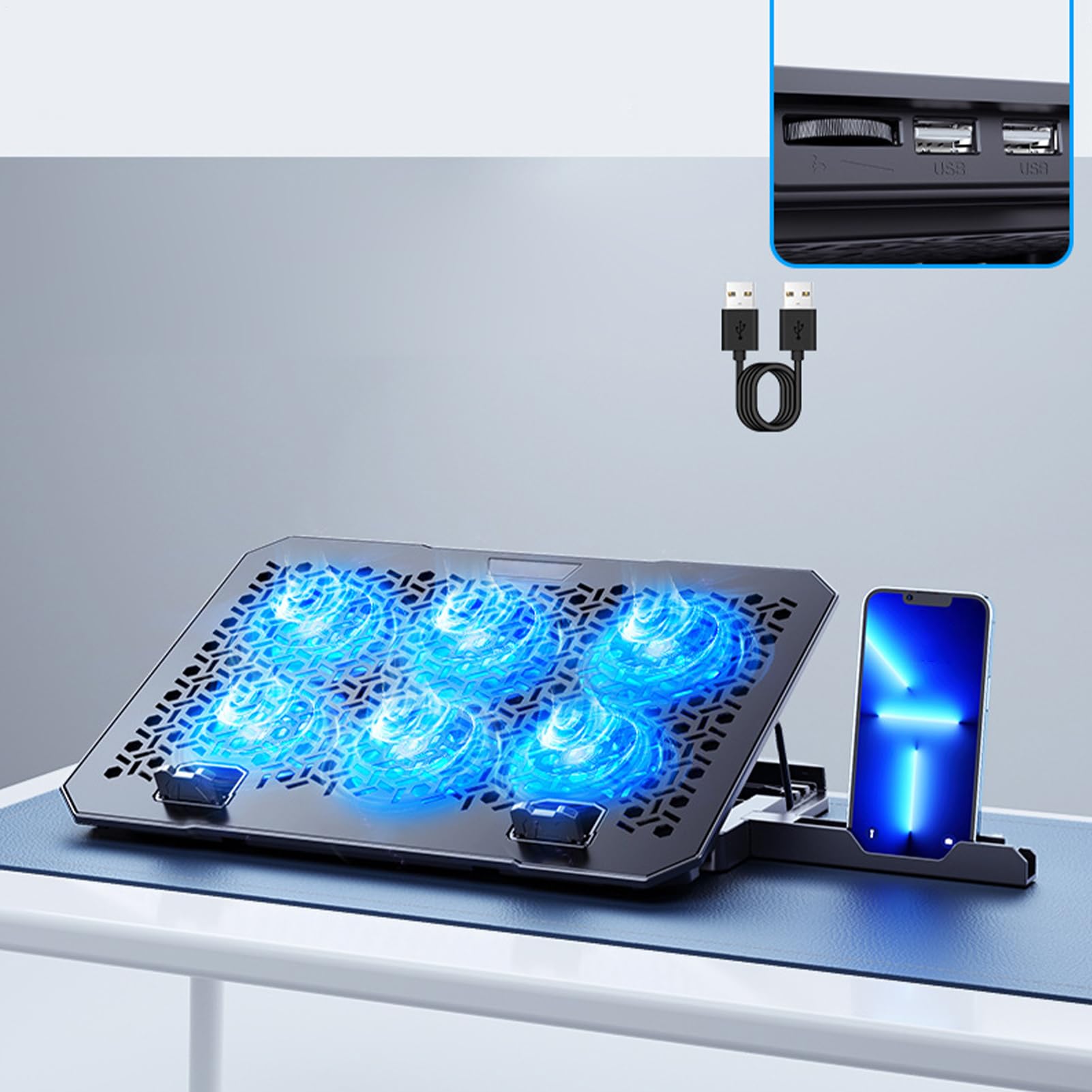 Podkładka Chłodząca Do Laptopa Antypoślizgowa Chłodnica Redukująca Ciepło | Podstawka Pod Laptopa Z Wentylatorem Do Biura Spotkań Podróży I Mieszkania