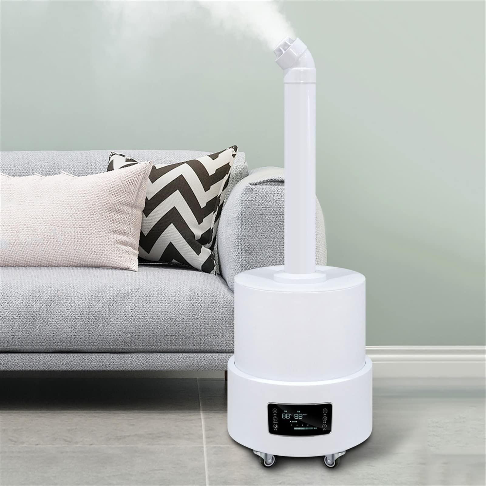 Humidificateurs pour Chambre à Coucher, humidificateur au Sol, humidificateur Industriel de qualité Commerciale, réservoir d'eau de 13 L, arrêt Automatique, humidité pour Salle de Culture, Serre