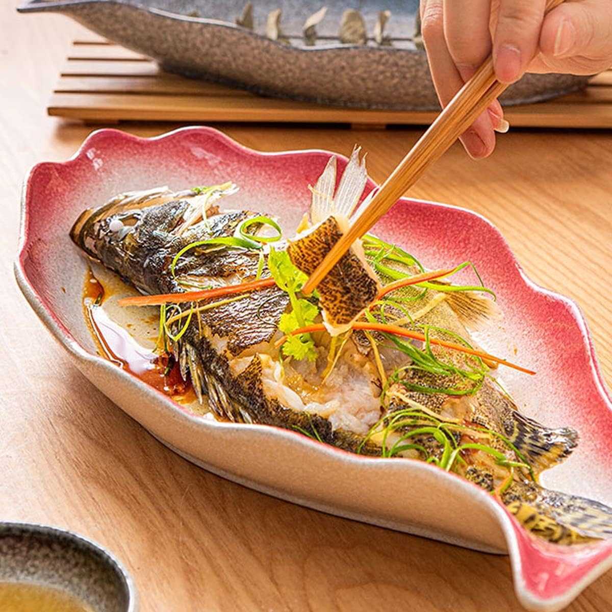Platos de cena, vajilla de cerámica, plato de pescado, bandejas de comida, plato de cerámica, bandeja for servir aperitivos, plato de almacenamiento for sushi, aperitivo, fruta, queso, vajill