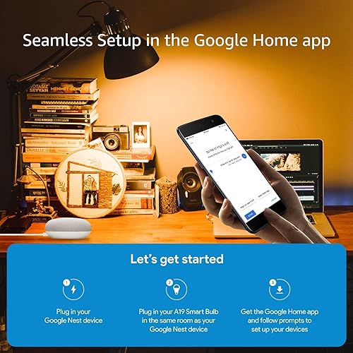 Miniatura 4 de E ENERGETIC LIGHTING Energetic - Bombilla LED inteligente sintonizable, color blanco, 2700 K-6500 K, regulable A19 equivalente a 60 W, compatible