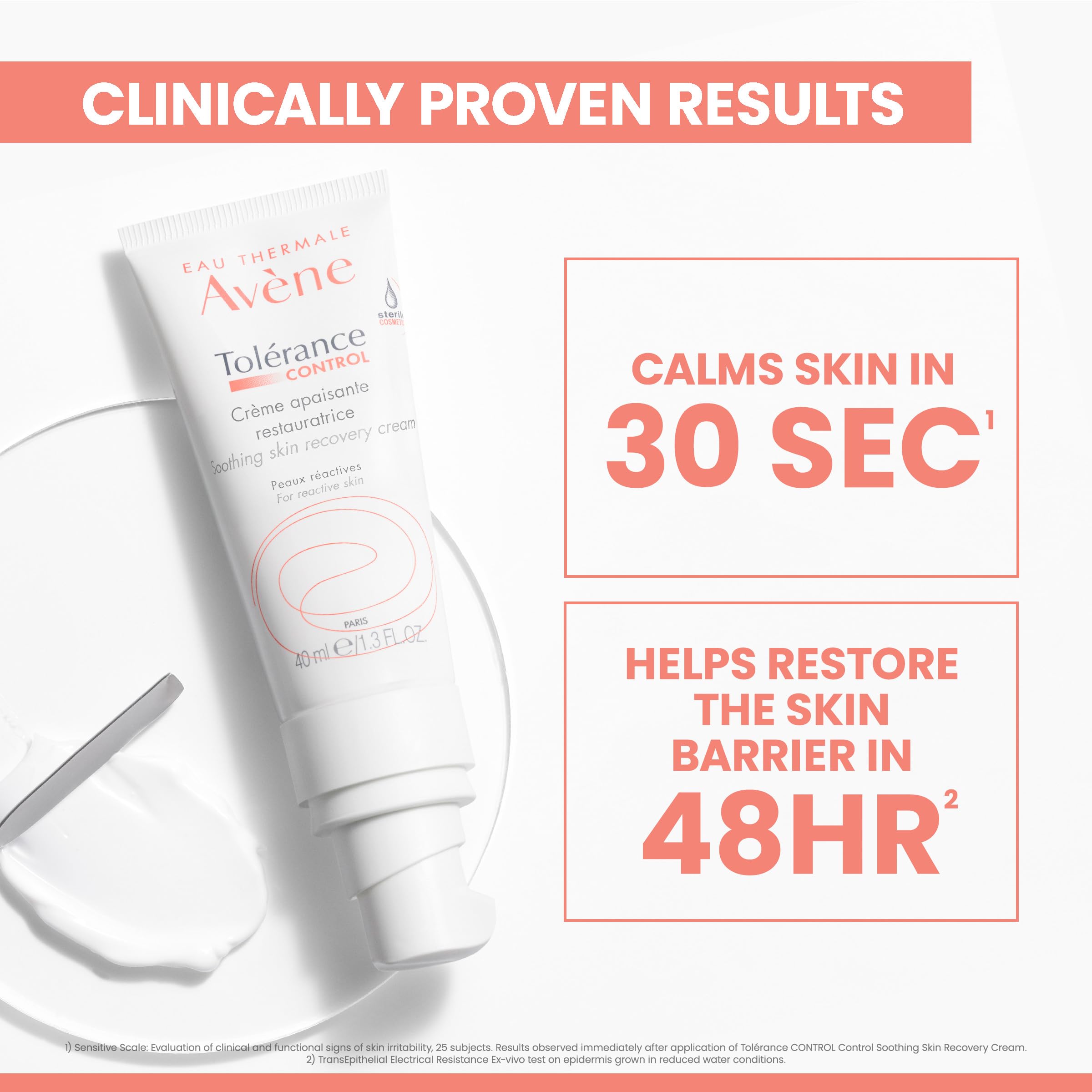 AVENE Tolerance Control Creme, 40 ml Kremowa