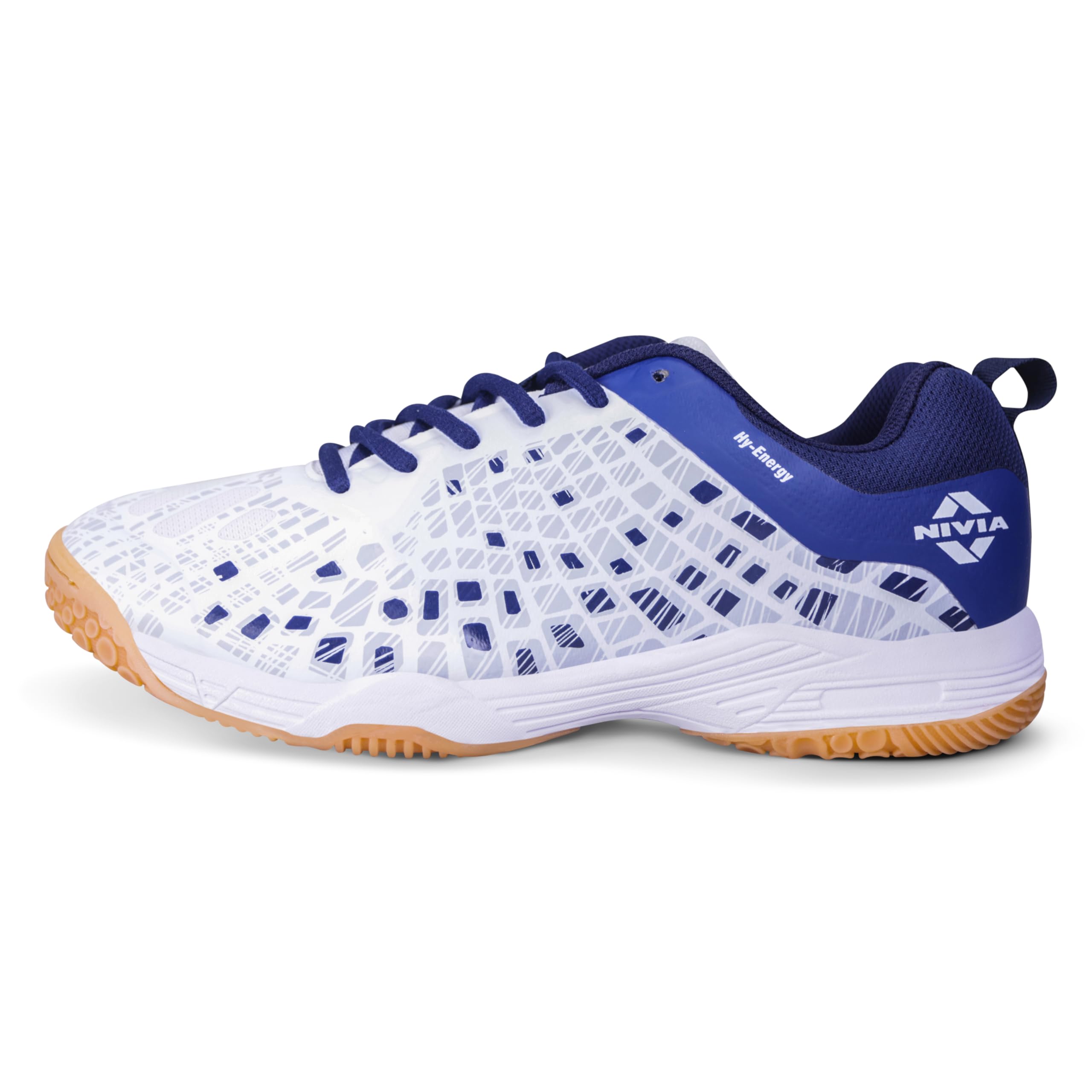 Nivia HY-Energy Badminton Shoes for Men, Duofoam Cushion, Breathable Mesh, Non Marking Sole, Ideal for Badminton, Volleyball, Squash, Table Tennis, Pickleball