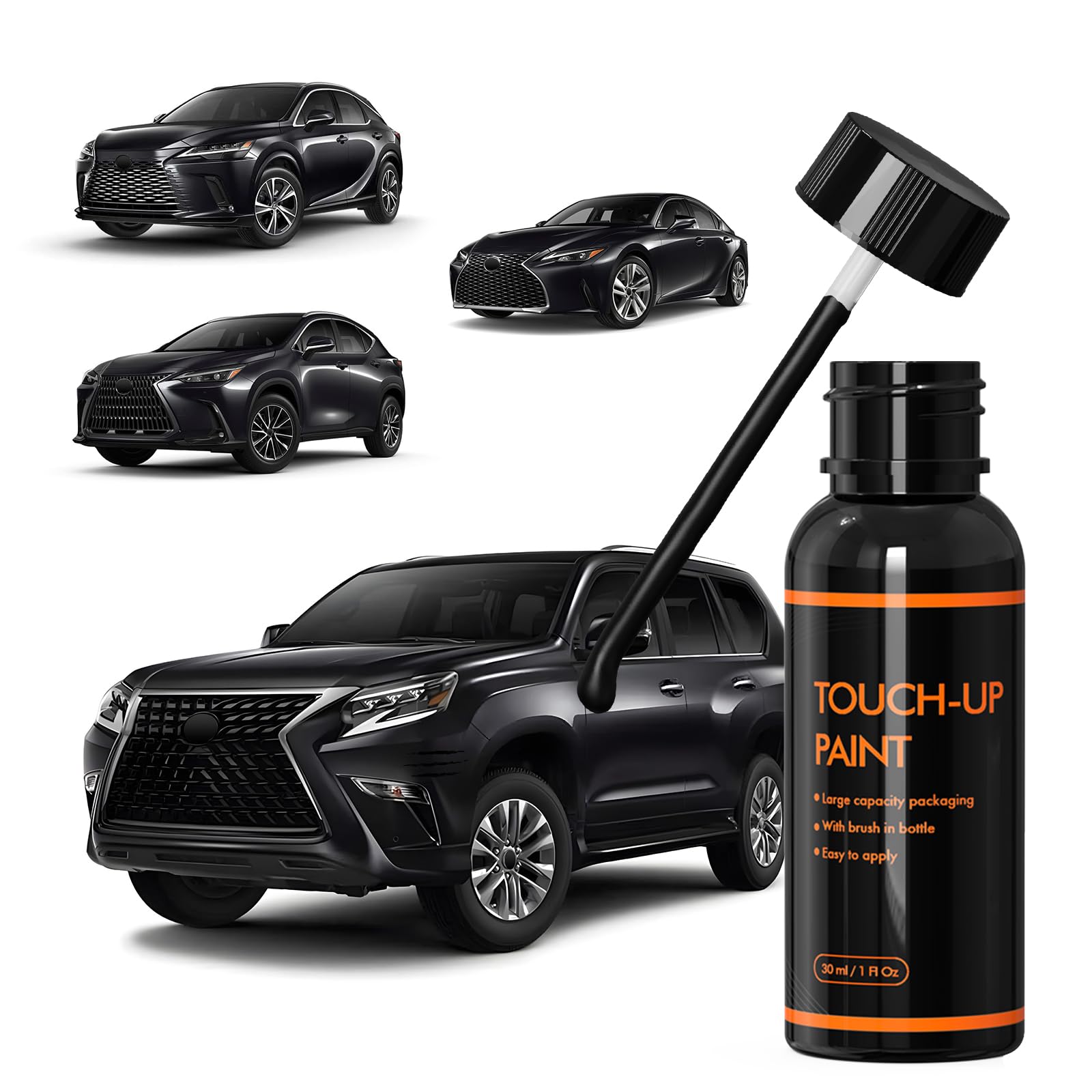 Photo 1 of XTryfun 223 Caviar Touch Up Paint for Lexus, DIY Car Paint Scratch Repair Kit, Automotive Paints, Quick & Easy Fix Scratch Repair for RX/NX/ES/GX/IS/LS/LC/UX/RC