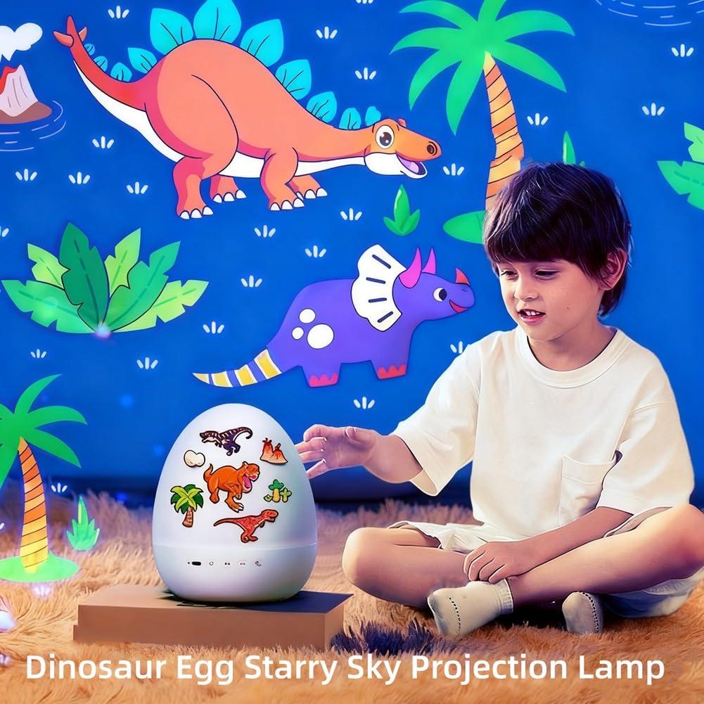 Proyector de Estrellas con Luz de Dinosaurio para Niños, Luz USB para Bebés, Regalo