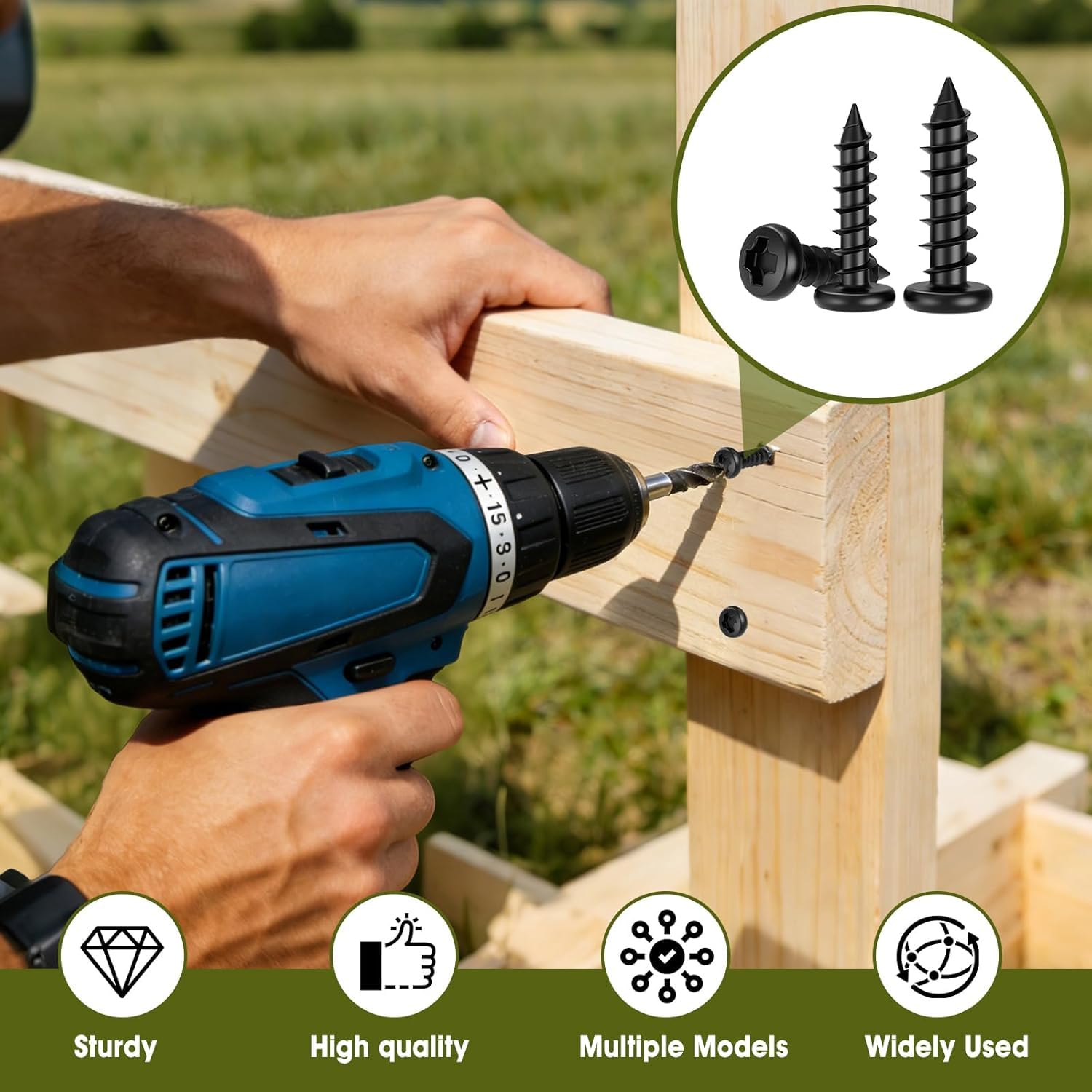 750 Self Tapping Screws - M1.7-M3 for Plastic & Metal -3