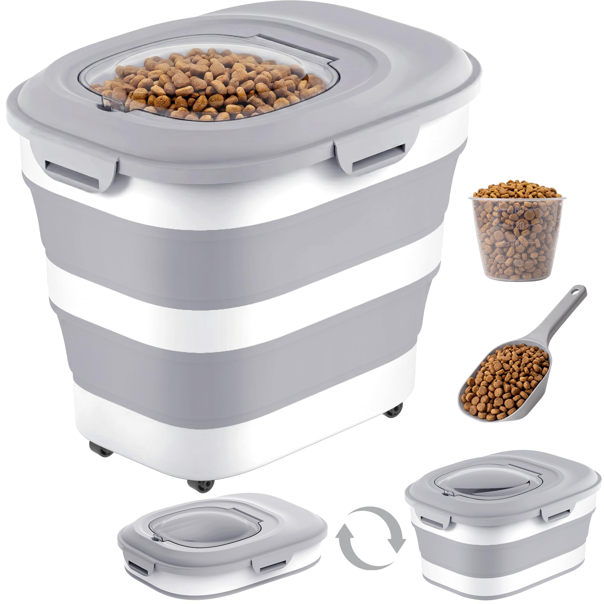 Photo 1 of NURYO 28 lbs Collapsible Dog Food Storage Container
