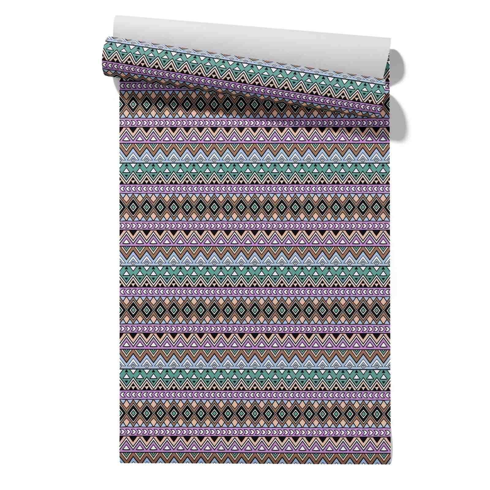 Cevan Boys Style 26 Wallpaper Roll Drawer Liner Retro Pattern Nationality Young Bedroom Covering Kitchen Bedroom Living Room Wall Covering 45X300cm