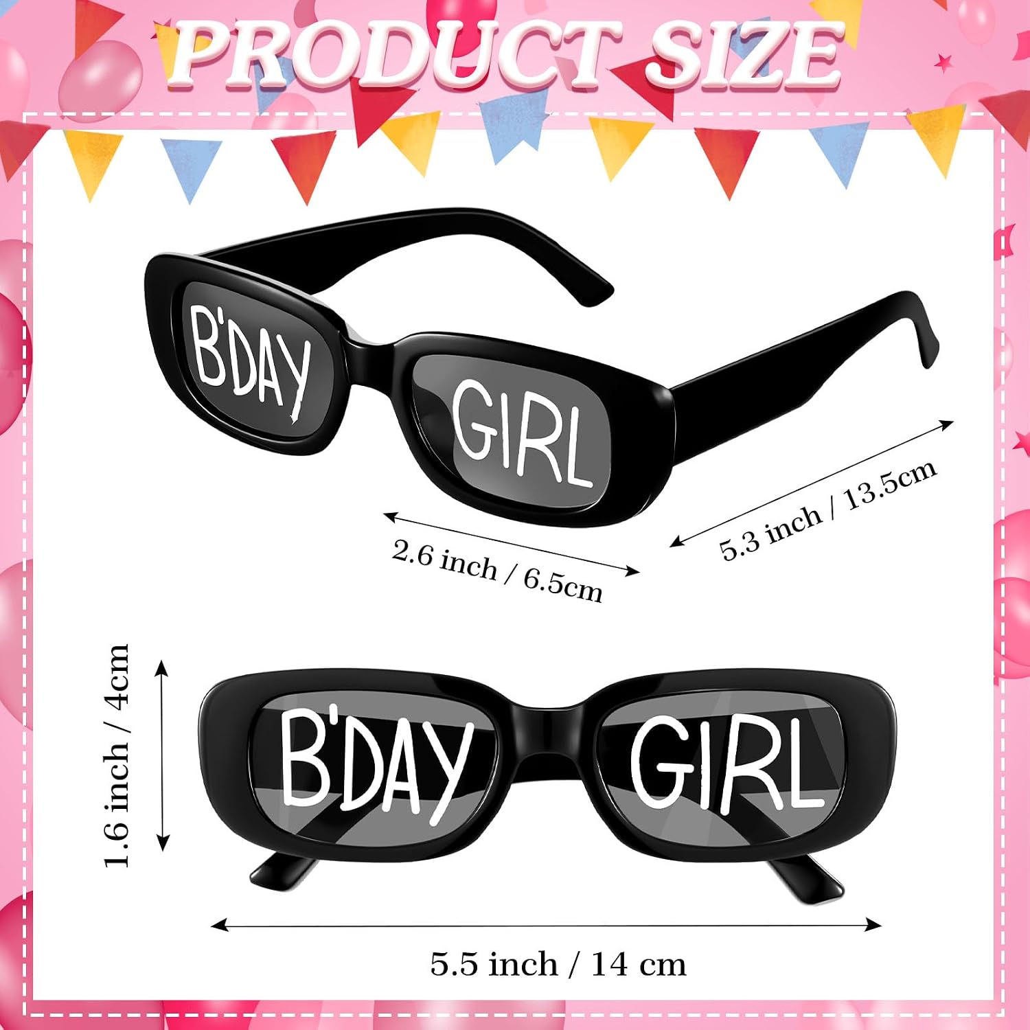Cuffbow 12 Pairs Happy Birthday Sunglasses Novelty Photo Booth Props for Birthday Party Beach Pool Party Decor image 4