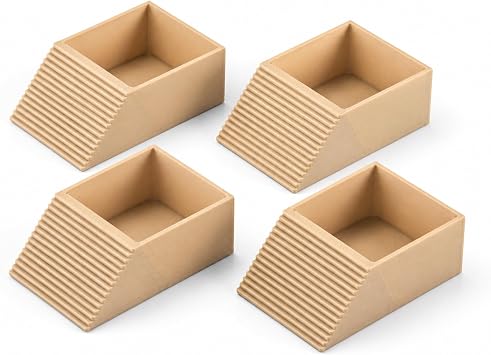 Ant Farm Waste Zone Dump Area Trays, Beige, 1.77 x 1.18 x 0.591 Inch, 4 Pack