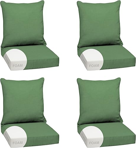 Miniatura 124 de Arden Selections Juego de cojines profundos para exteriores, 24 x 24 pulgadas, resistente al clima, a prueba de lluvia, resistente a la decoloración