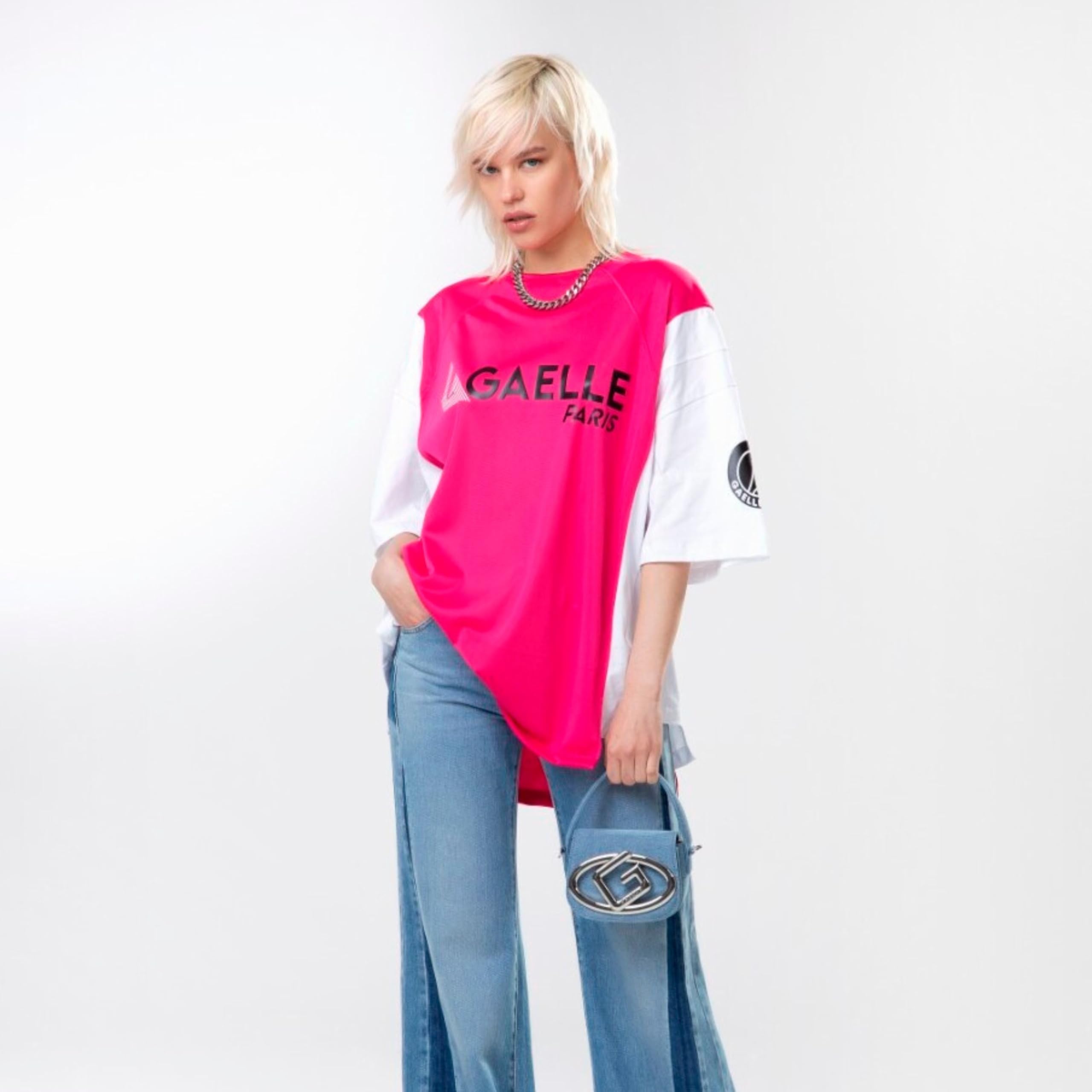 Gaelle Maglietta Gaabw04504 T-Shirt Donna Poliestere Rosa S