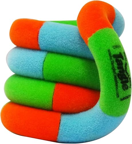 Tangle Jr. Fuzzies - Juguete para ansiedad mullido - Juguete de enredo mullido - Fidget de giro silencioso - Juguete antiestrés para enredar -
