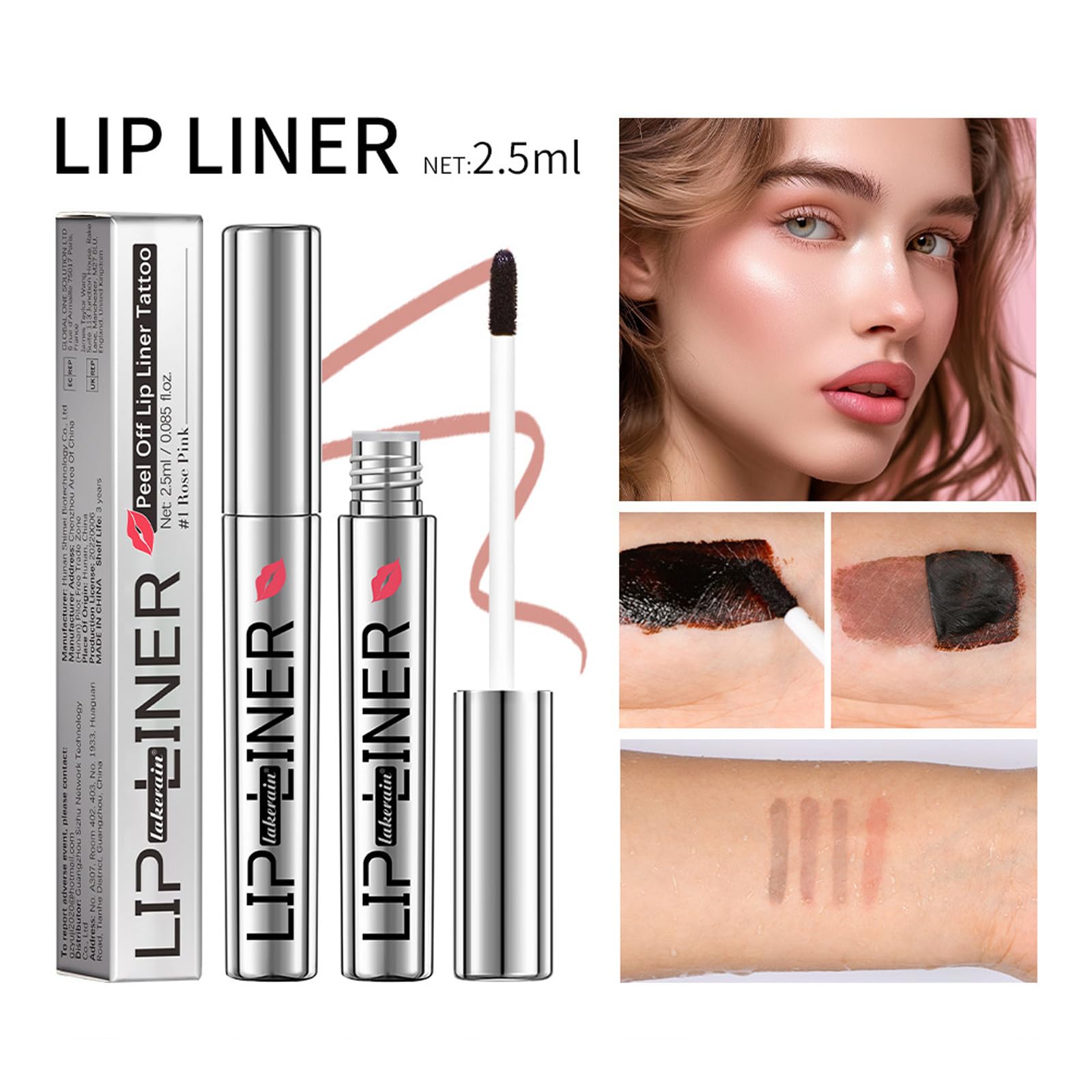 Peel Off Liquid Lipstick, Easy Peel & Reveal Lip Stain, Waterproof Long Lasting Peel Off Mask Lip Gloss - Image 4