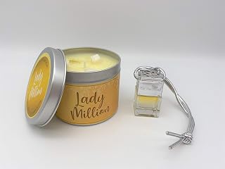 Lady Million Perfume Car Air Freshener & Lady Million Candle