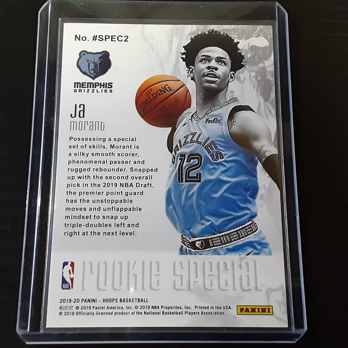 Amazon.co.jp: PANINI HOOPS 2019-2020#SPEC2 Ja Morant ジャモラント 