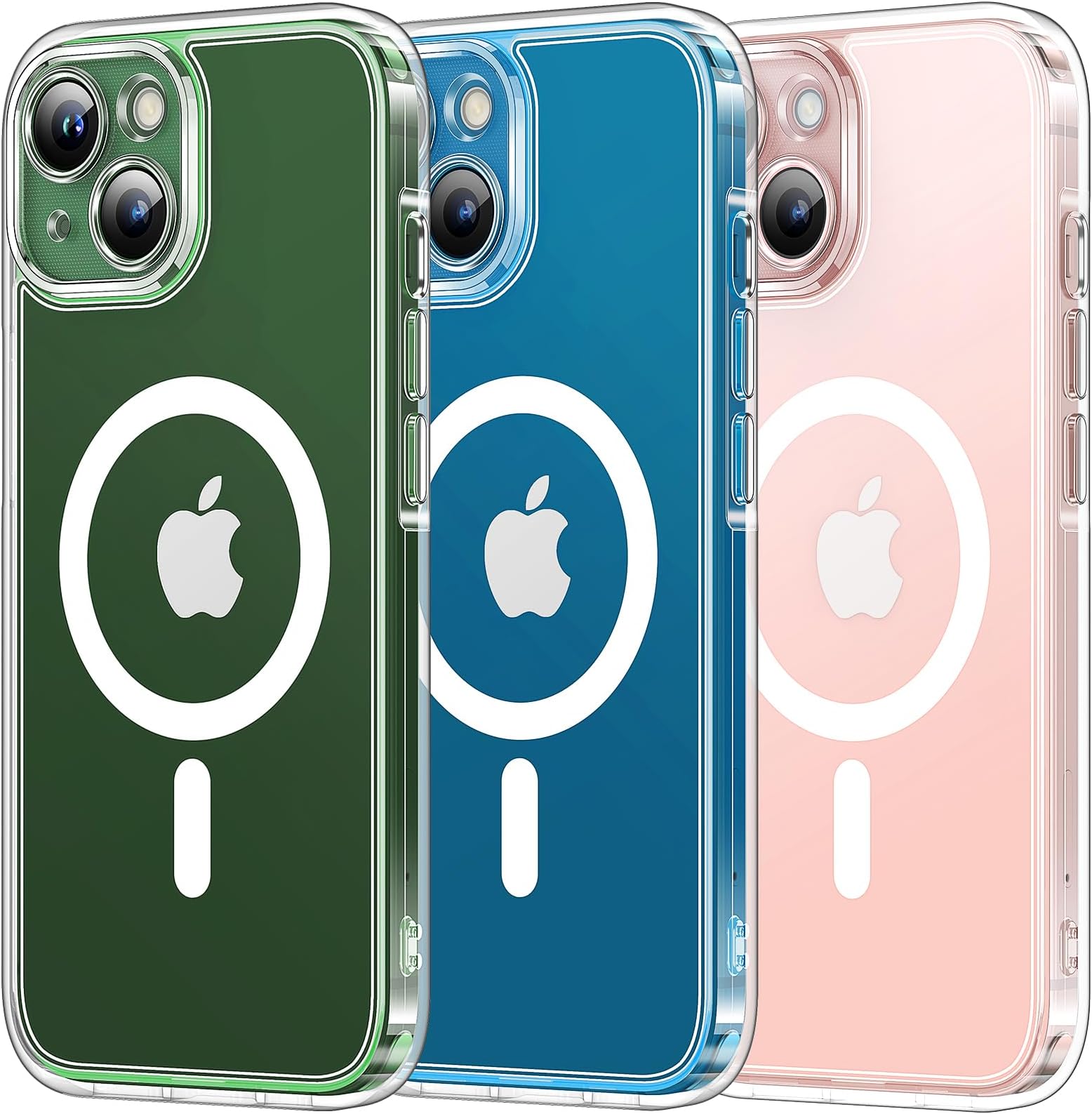 TOCOL Clear Magnetic for iPhone 13 Case 6.1-Inch, Fit for MagSafe, Upgraded [Full Camera Protection], [Never Yellowing] Protective HD Hard Shockproof Slim Phone Cover (Clear)
