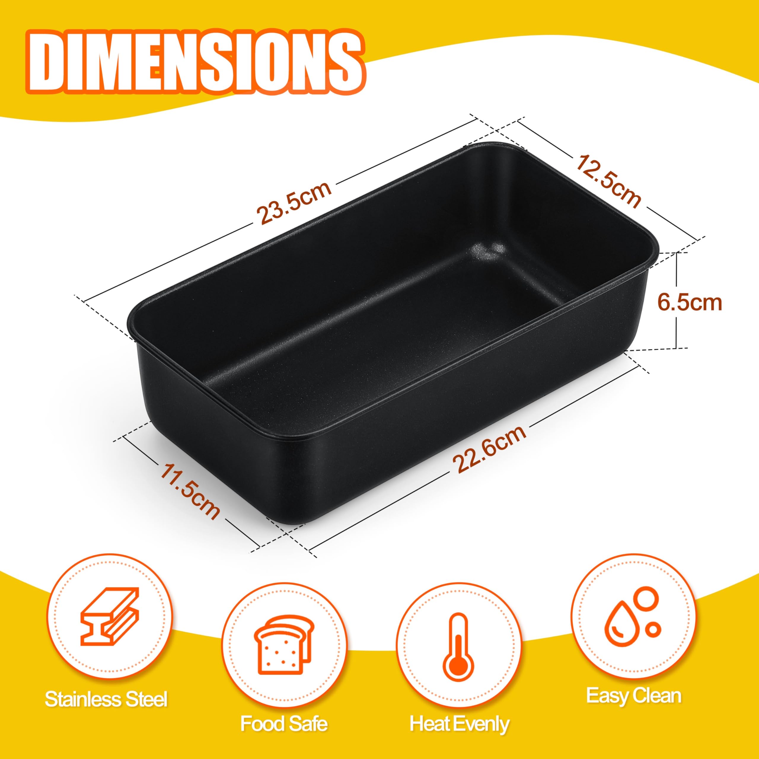 Moule à Pain Rectangulaire Herogo 0,9 Kg - 23x12x6 Cm - Noyau Acier Inoxydable Et Revêtement Antiadhésif - Pour Four Et Congélateur Quelle Moule Pour Le Pain Moule à Pain Rectangulaire Herogo 0,9 Kg - 23x12x6 Cm - Noyau Acier Inoxydable Et Revêtement Antiadhésif - Pour Four Et Congélateur Quelle Moule Pour Le Pain