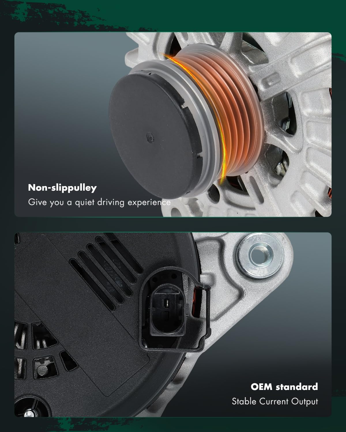 SCITOO Alternator Fits for Audi for A4 Allroad 3.0L 2009-2016,for Audi for A6 3.0L 2004-2018,for Audi for Q5 3.0L 2008-2017,for Porsche for Macan 3.0L 2014-2018 12V 180Amp CW 6 Groove Pulley 11704