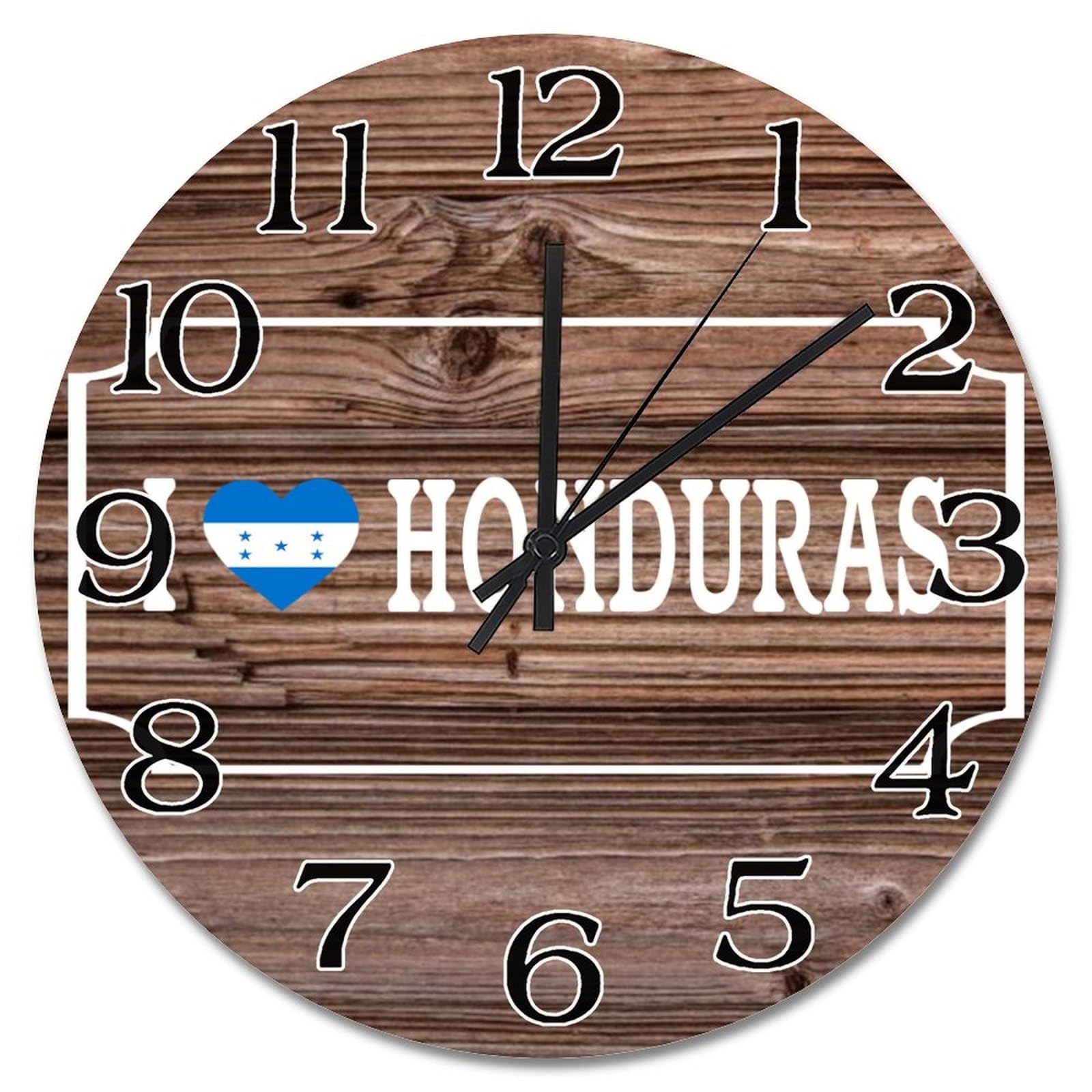 Horloge murale Honduras cadeau souvenir de voyage original de 30 cm