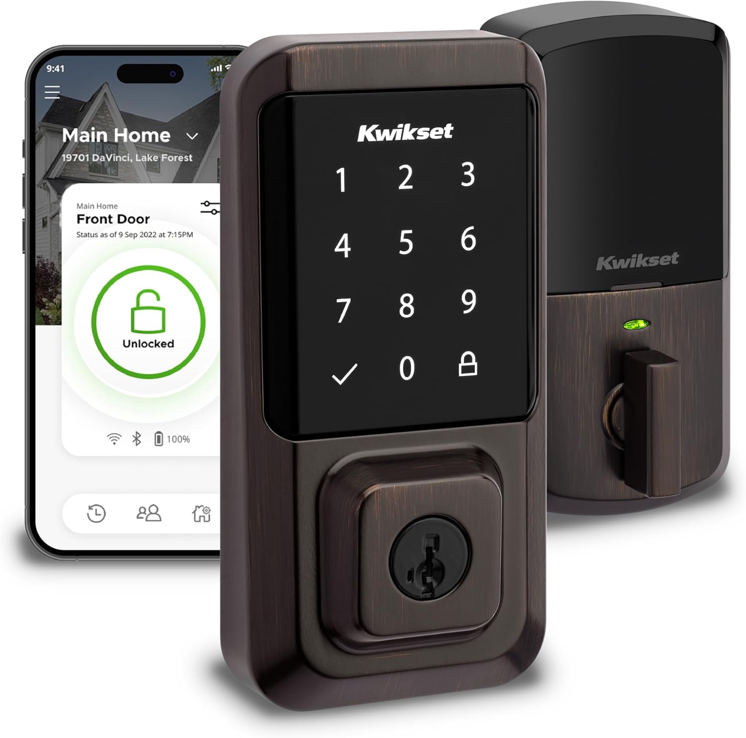 Kwikset Halo Wi-Fi Smart Lock,...