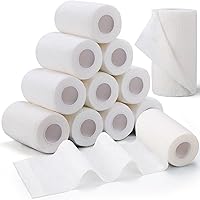 Vista 10 de TOBWOLF 12 vendajes autoadherentes, 4 pulgadas x 5 yardas/3.9 in x 14.8 ft, vendaje elástico cohesivo, cinta deportiva transpirable para muñeca