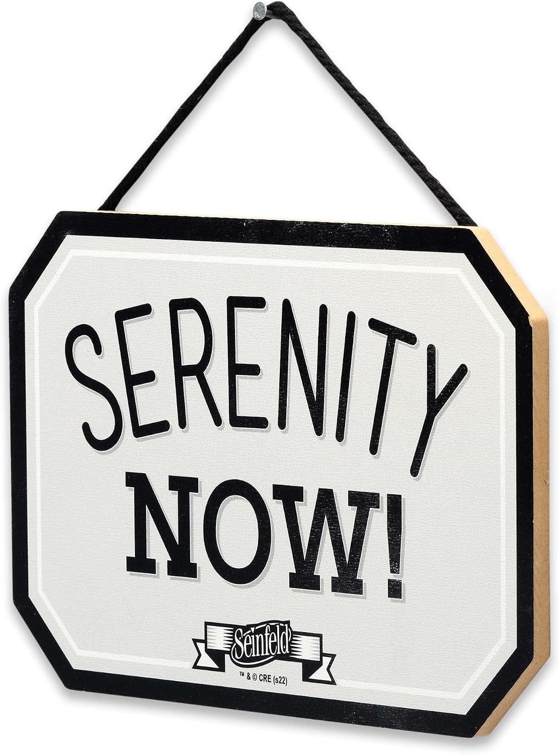 Seinfeld Serenity Now Hanging Wood Wall Decor image 2