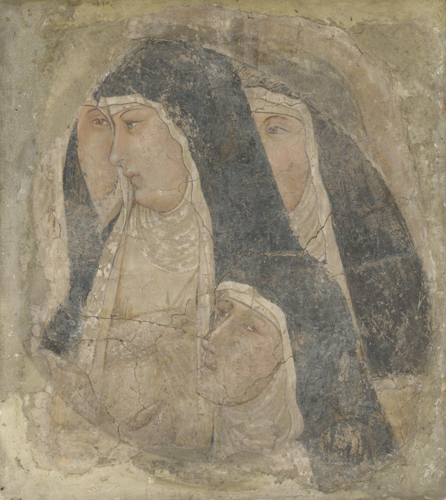 The Museum OutletAmbrogio Lorenzetti - A Group of Poor Clares - Canvas Print Online Buy (24 X 18 Inch)