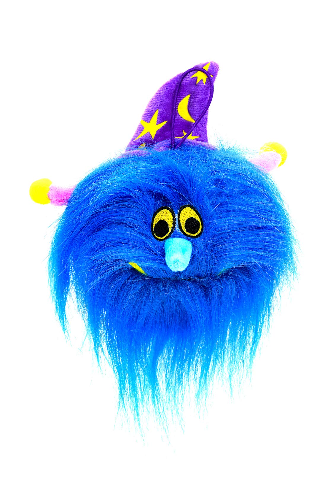 Plushland Silly Plush Ball Toy Screamer Goofy Scary Prime Bright Colors Halloween Trick or Treat Hat Elastic Hanger Decorator Fun Spooky Itsy The Blue