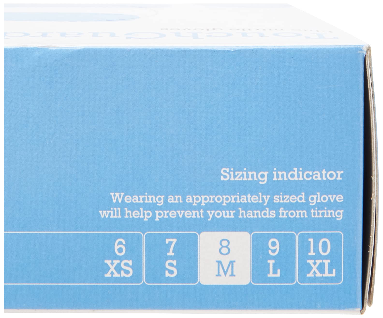 TouchGuard Gants à usage unique bleus en nitrile, non-poudré et sans latex, boîte de 10*100, taille M