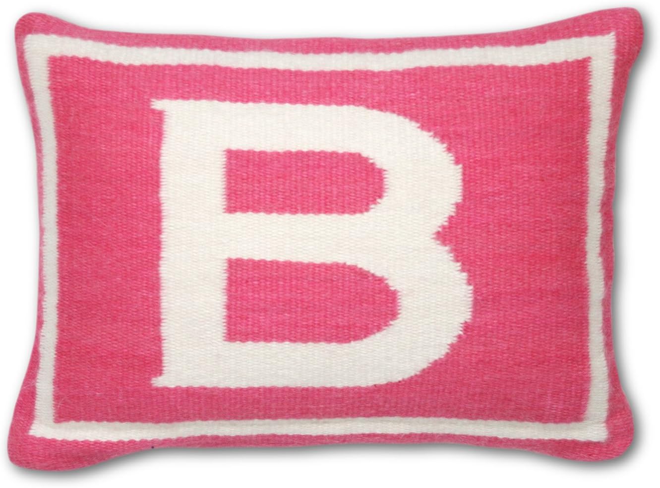 Jonathan Adler Letter Baby Pillow, Pink, Monogrammed B