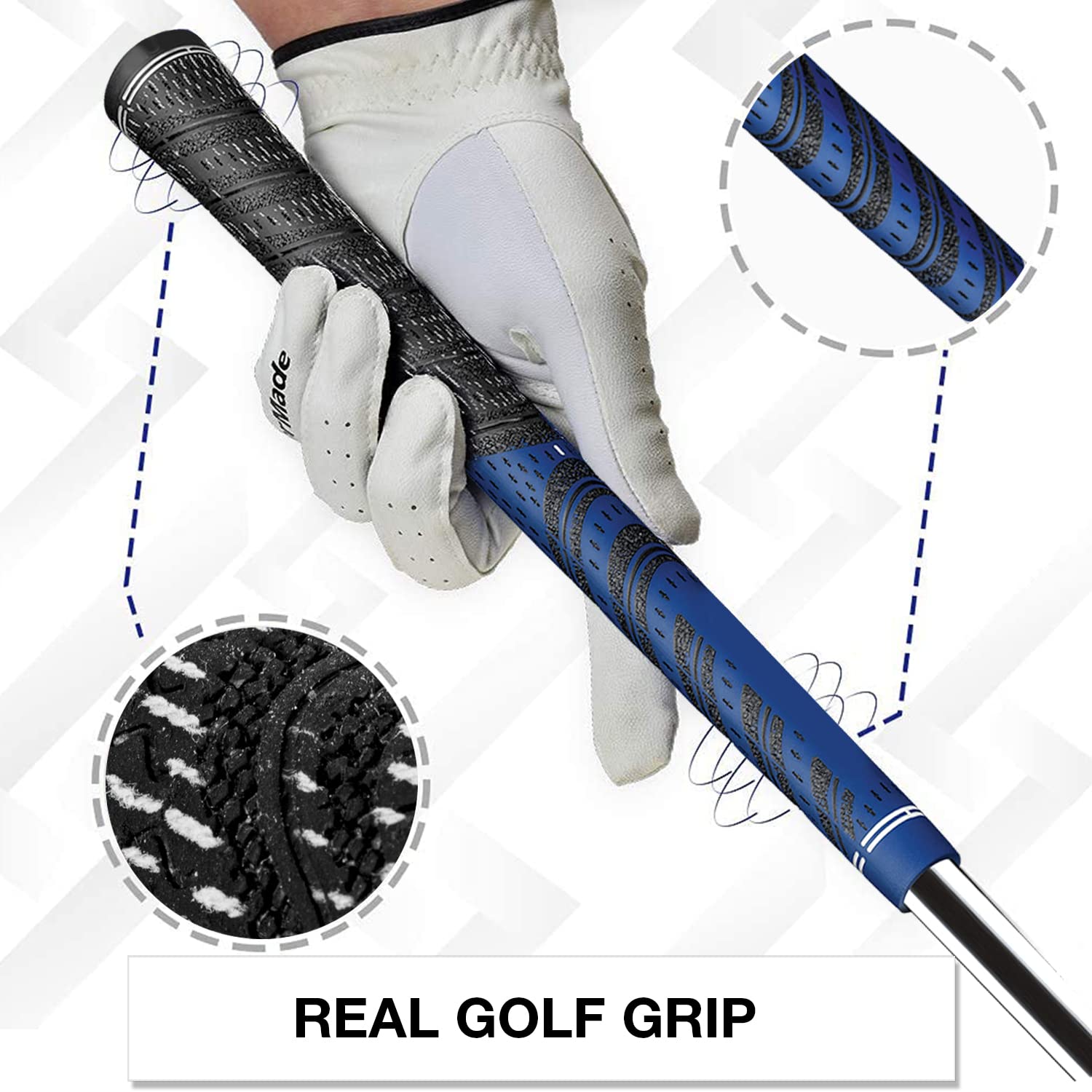 VR Golf Club Handle Accessory for Oculus Quest 2 / Meta Quest 1 (2023UPGRADED VERSION), Aluminum Golf Club Attachment With Secure Reinforced Straps and Real Grip
