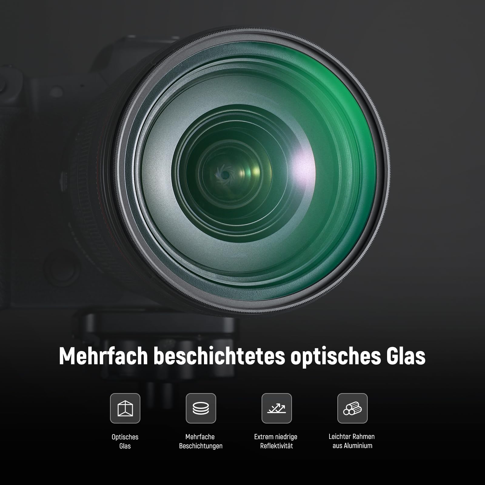 NEEWER 67mm 1/4 & 1/8 Black Diffusion Filter Set für einen filmischen Nebeleffekt (2er Pack), mehrschichtiger Filter für traumhafte Effekte mit Schutzhülle&Staubtüchern für Aufnahmen&porträts