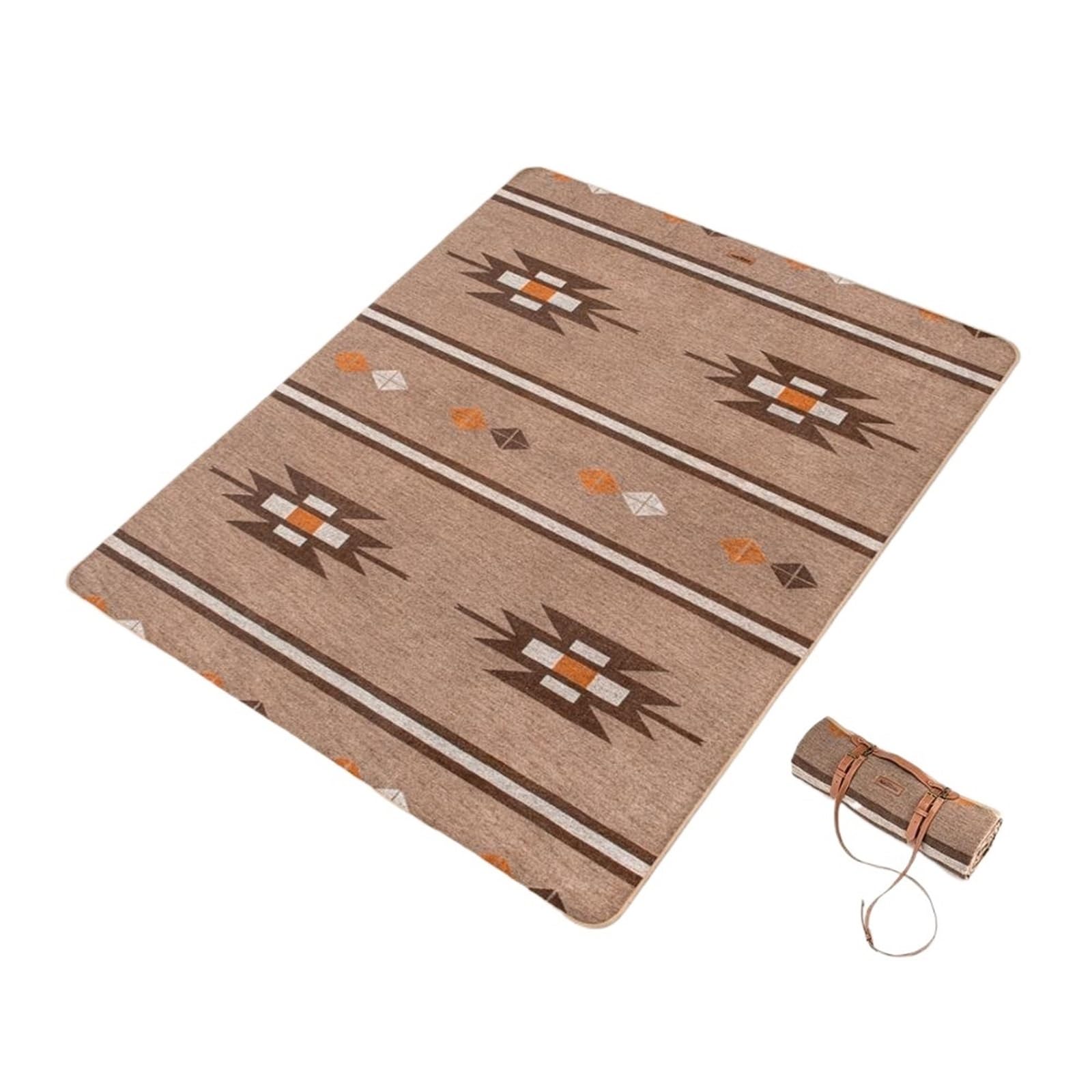 Coperta for Tappetino da Campeggio, Portatile, Multifunzione, Addensato, Caldo Tappeto, Ampio e Morbido Tappetino da Picnic for Esterni per Campeggio(Khaki)