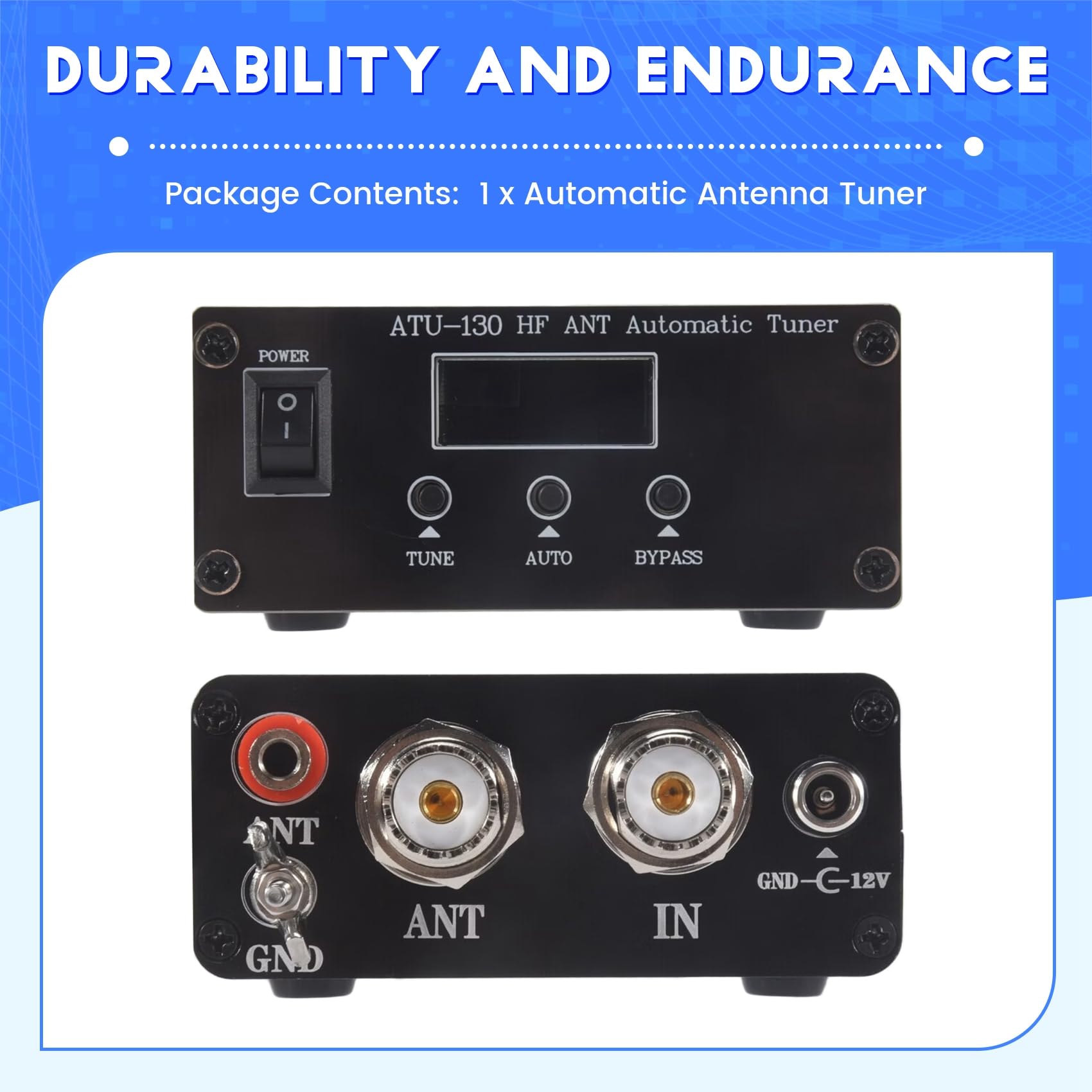 Tuner d'antenne Automatique Inductance 12,4 μH et Plus épais